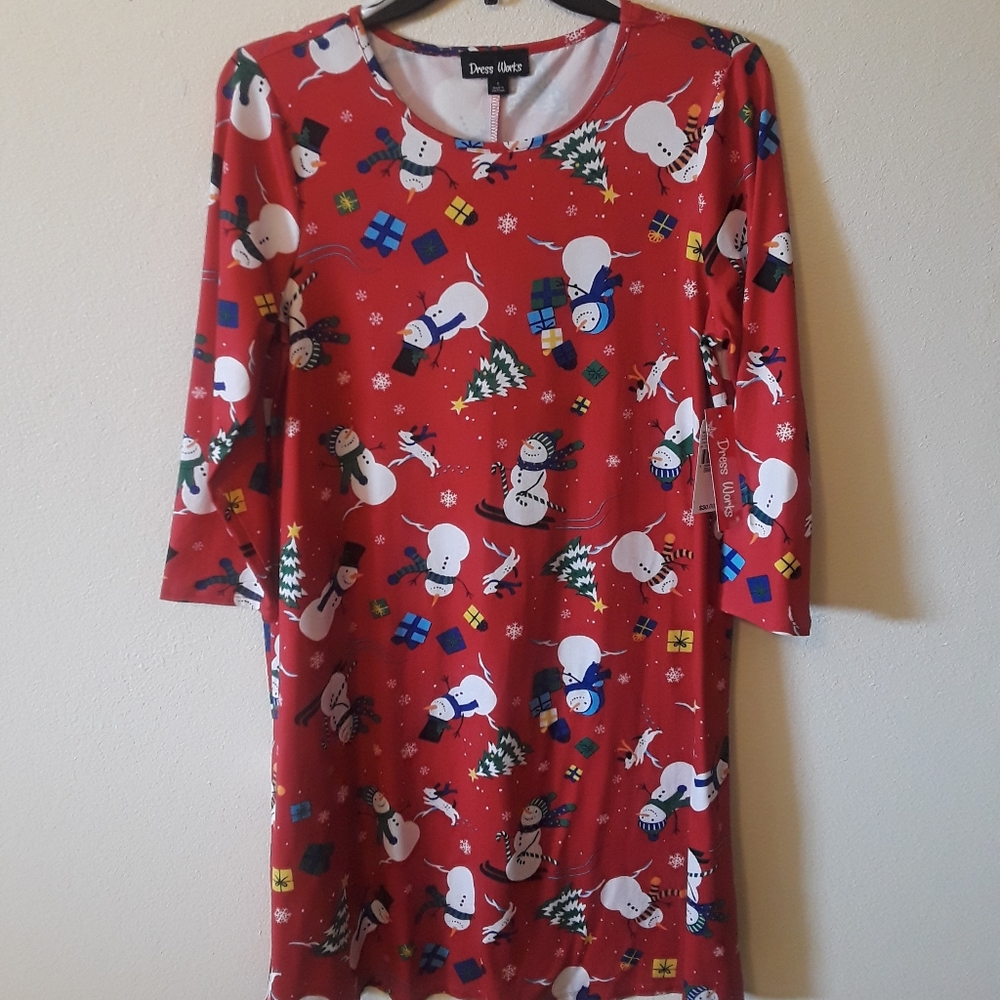 Snowman Christmas Dress